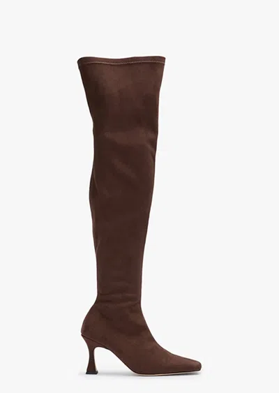 Tony Bianco Fancy Choc Stretch Suede