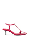 Tony Bianco Fast Heel In Ruby Nappa