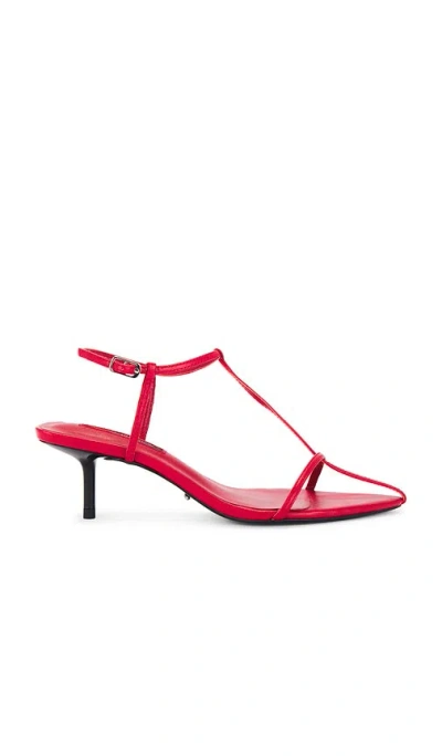 Tony Bianco Fast Heel In Ruby Nappa