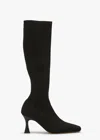Tony Bianco Feline Boot In Black Sock Knit