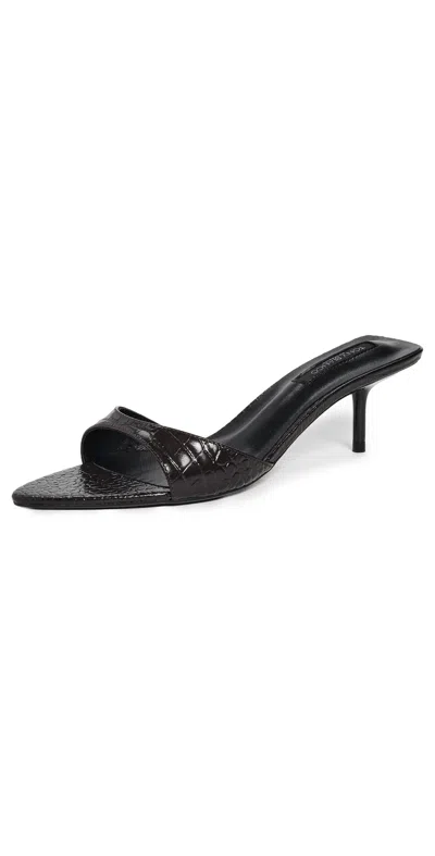 Tony Bianco Fiesta Heeled Sandals Chocolate Croc