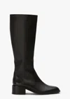 Tony Bianco Flaunt Black Como Calf Boots In Black Como