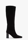 Tony Bianco Flex Black Suede In Black Suede
