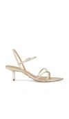 Tony Bianco Florida Sandal In Gold Nappa Metallic
