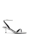 Tony Bianco Fortune Sandal In Metallic Silver