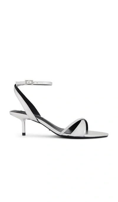 Tony Bianco Fortune Sandal In Metallic Silver