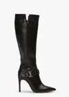 Tony Bianco Gia Black Vintage Calf Boots In Black Vintage