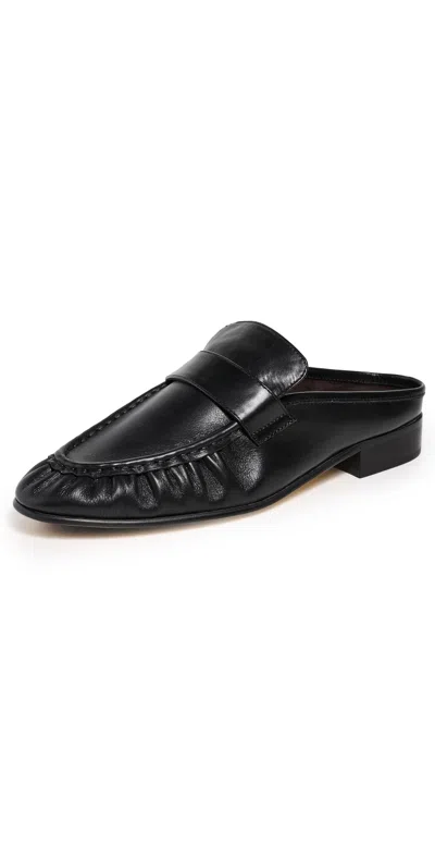 Tony Bianco Glacier Loafer Mules Black Venice