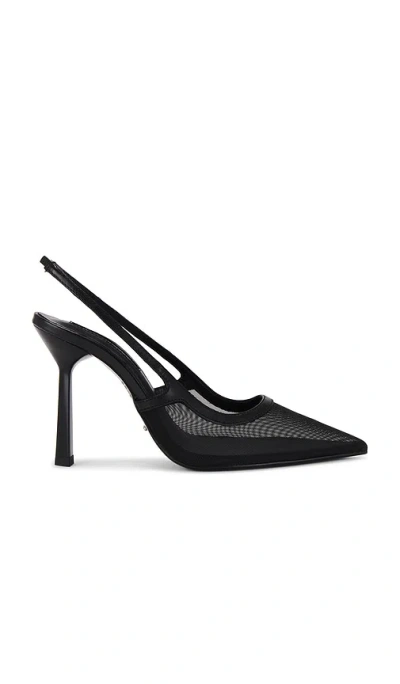 Tony Bianco Glide Slingback In Black Nylon