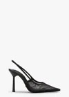 Tony Bianco Glide Slingback In Black Nylon