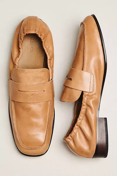 Tony Bianco Gloria Scrunch Back Loafers In Brown