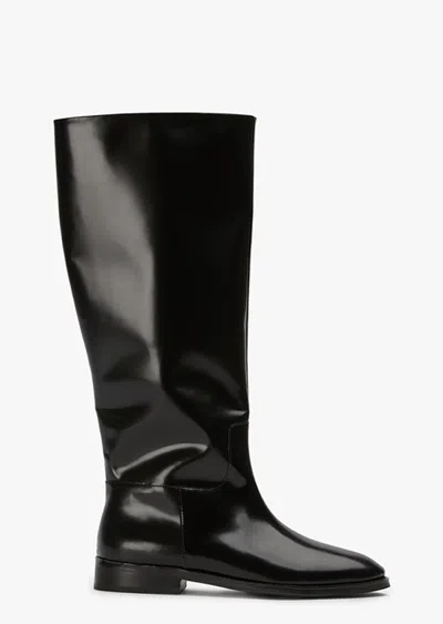 Tony Bianco Grange Boot In Black Hi Shine