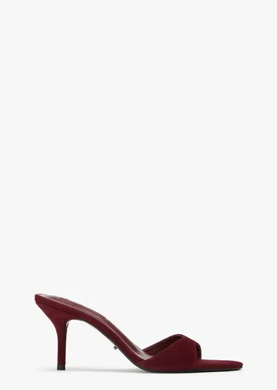 Tony Bianco Hallie Vino Suede In Red