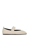 Tony Bianco Hawaii Leather Ballet Flat In Vanilla Nappa