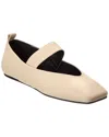 Tony Bianco Hawaii Leather Ballet Flat In Beige