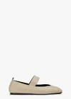Tony Bianco Hawaii Leather Ballet Flat In Vanilla Nappa