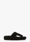 Tony Bianco Hush Black Fur In Black Fur