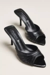 Tony Bianco Hype Peep-toe Mules In Black