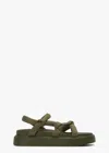 Tony Bianco Jasper Khaki Scuba Sandals In Khaki Scuba
