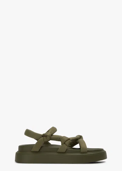 Tony Bianco Jasper Khaki Scuba Sandals