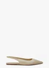 Tony Bianco Javier Vanilla Nappa Flats In Vanilla Nappa