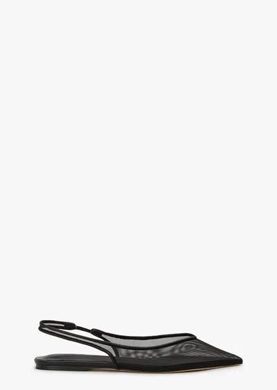 Tony Bianco Jazz Black Nylon Flats