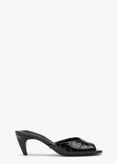 Tony Bianco Kasey Black Croc Patent