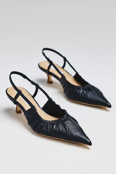 Tony Bianco Kimchi Leather Sling-back Heels In Black