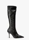 Tony Bianco Knight Black Venezia Calf Boots In Black Venezia