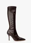 Tony Bianco Knight Choc Venezia Calf Boots In Choc Venezia
