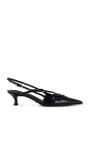 Tony Bianco Koko Slingback In Black Hi Shine