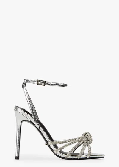 Tony Bianco Kyla Silver Foil Heels In Metallic