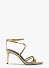 Tony Bianco Majorca Gold Foil Heels In Gold Foil
