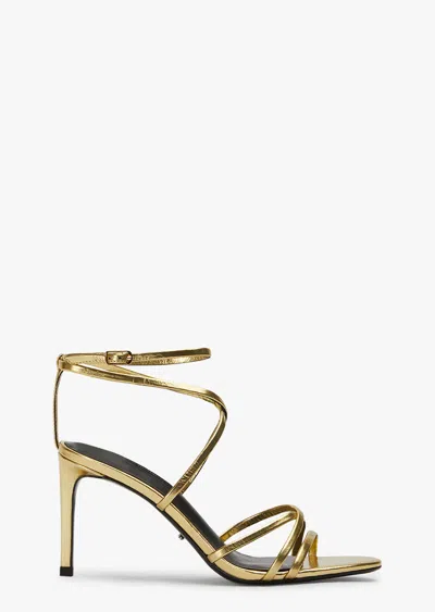 Tony Bianco Majorca Gold Foil Heels
