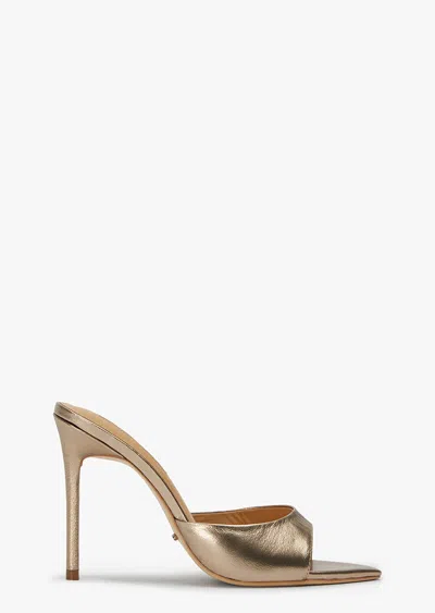 Tony Bianco Malibu Amber Nappa Metallic Heels In Gold