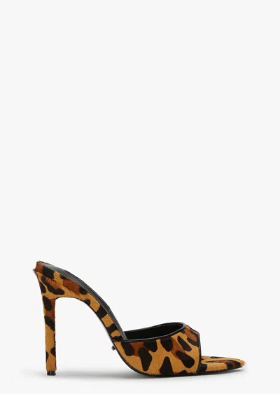 Tony Bianco Malibu Leopard Pony Heels In White