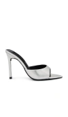 Tony Bianco Malibu Mule In Silver Vintage Metal
