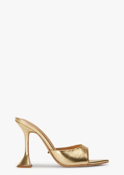 Tony Bianco Marcel Gold Nappa Metallic Heels