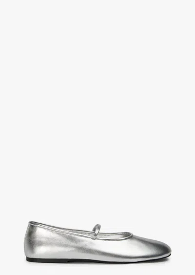 Tony Bianco Martinez Silver Shimmer Flats