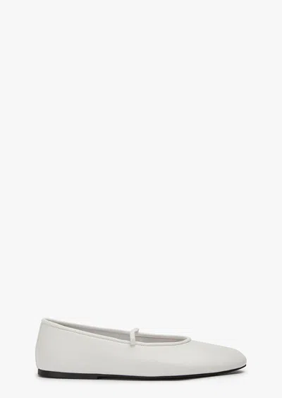 Tony Bianco Martinez White Nappa Flats
