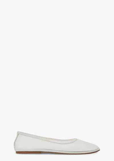 Tony Bianco Marvel White Nylon Flats