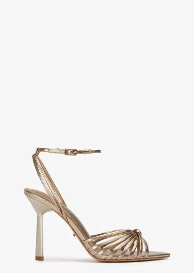 Tony Bianco Lixin Heel In Amber Nappa Metallic
