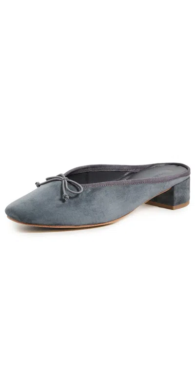 Tony Bianco Maxy Mules Steel Suede In Gray
