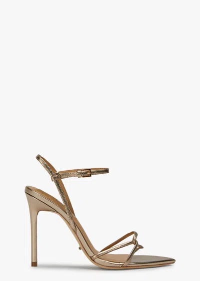 Tony Bianco Maya Amber Nappa Metallic Heels In Brown