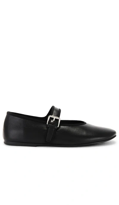 Tony Bianco Meadow Flat In Black Nappa
