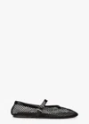 Tony Bianco Mia Patent Ballet Flat In Black Mesh/patent