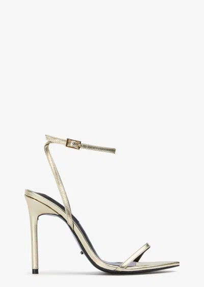 Tony Bianco Micky Gold Nappa In Blue