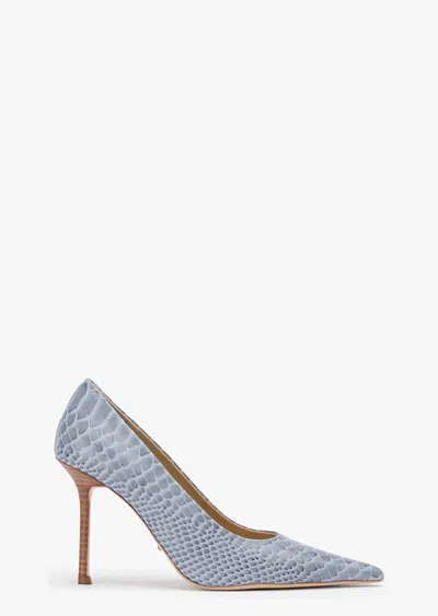 Tony Bianco Niki Denim Python In Blue