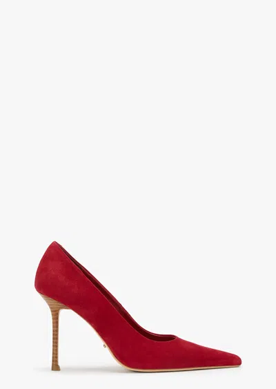 Tony Bianco Niki Scarlet Suede In Red