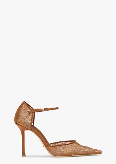 Tony Bianco Nina Rust Brocade In Brown